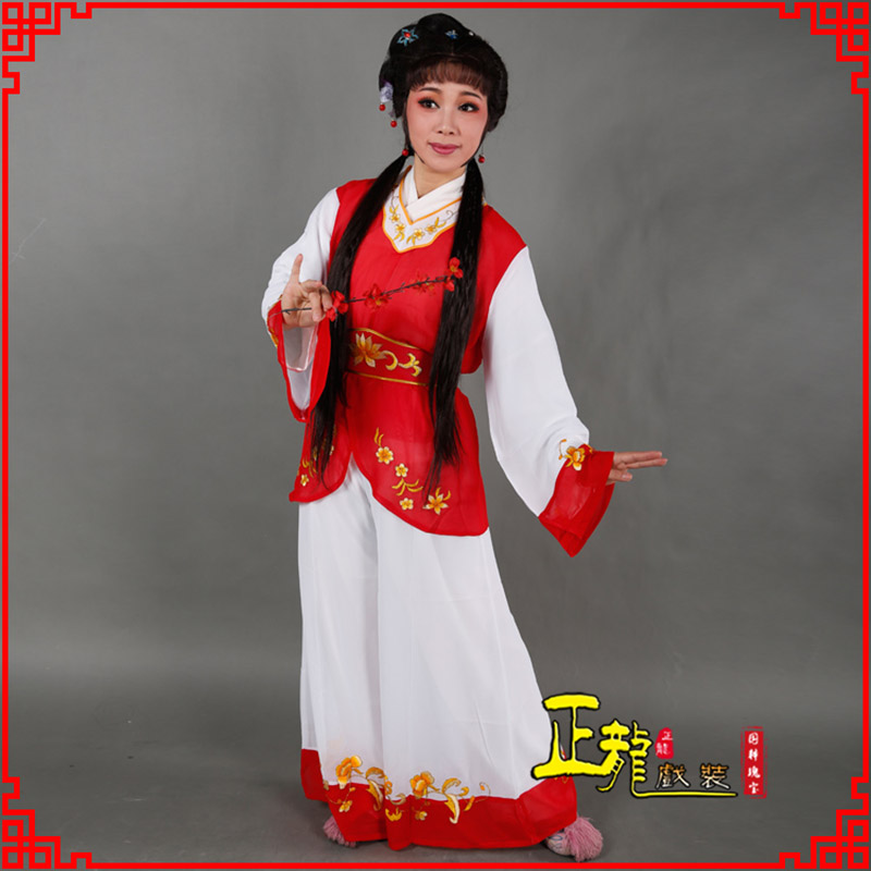 金东小旦送信丫鬟黄梅戏花旦戏服裙裤丫鬟衣