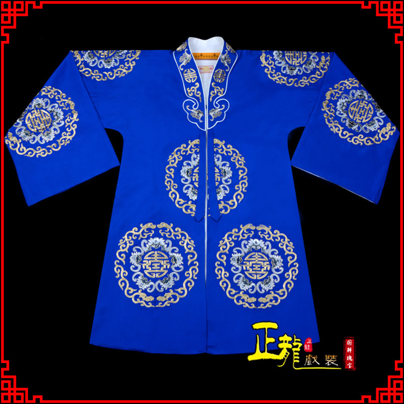 金东老旦团花披夫人土地婆软绉五蝠女员外衣