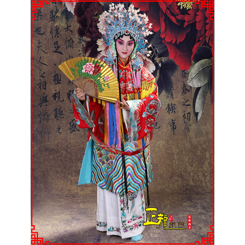 金东凤袍杨贵妃贵妃醉酒 软绉团凤女蟒