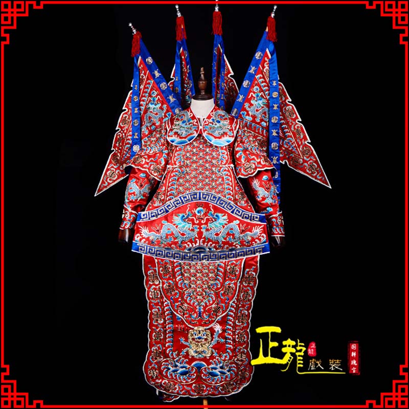 金东武生戏服戏曲武将靠